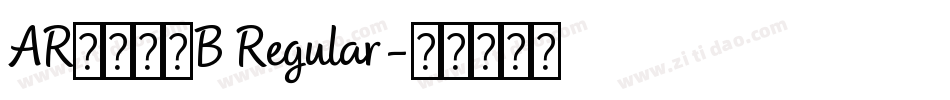 ARＰＯＰ４B Regular字体转换